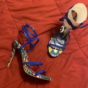 Snake Print Heels